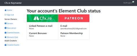 Connect your Patreon account – Cfx.re/FiveM